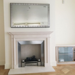 Flat screen mirror TV in mirror mode